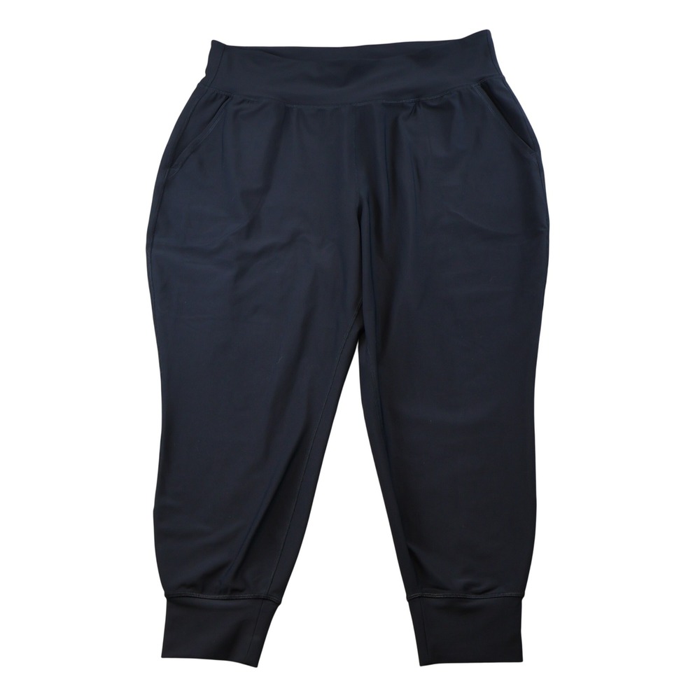 Old Navy Women XL Petite Jogger Black High Rise Powersoft Go-Dry Active Pants